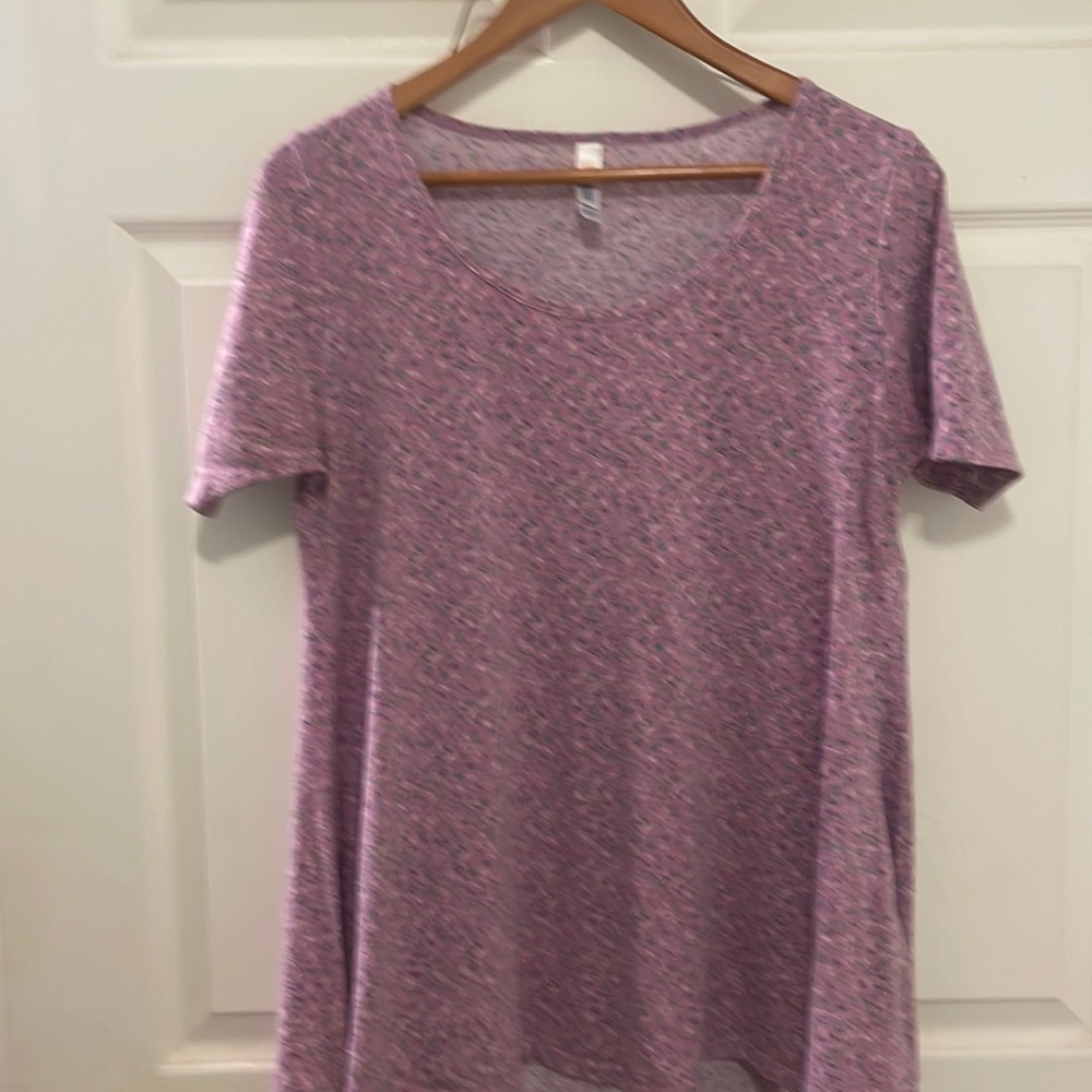 LuLaRoe small purple speckled perfect tee